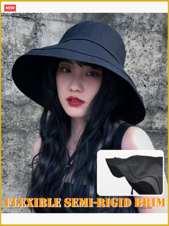UV Protection Bucket Hat with Adjustable Strap, Packable Travel Sun Hat, main image 4